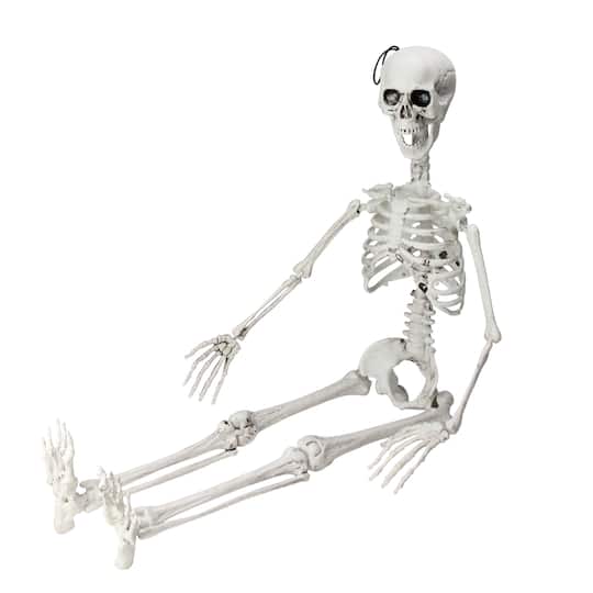 35" Jointed Hanging Skeleton Halloween Decoration